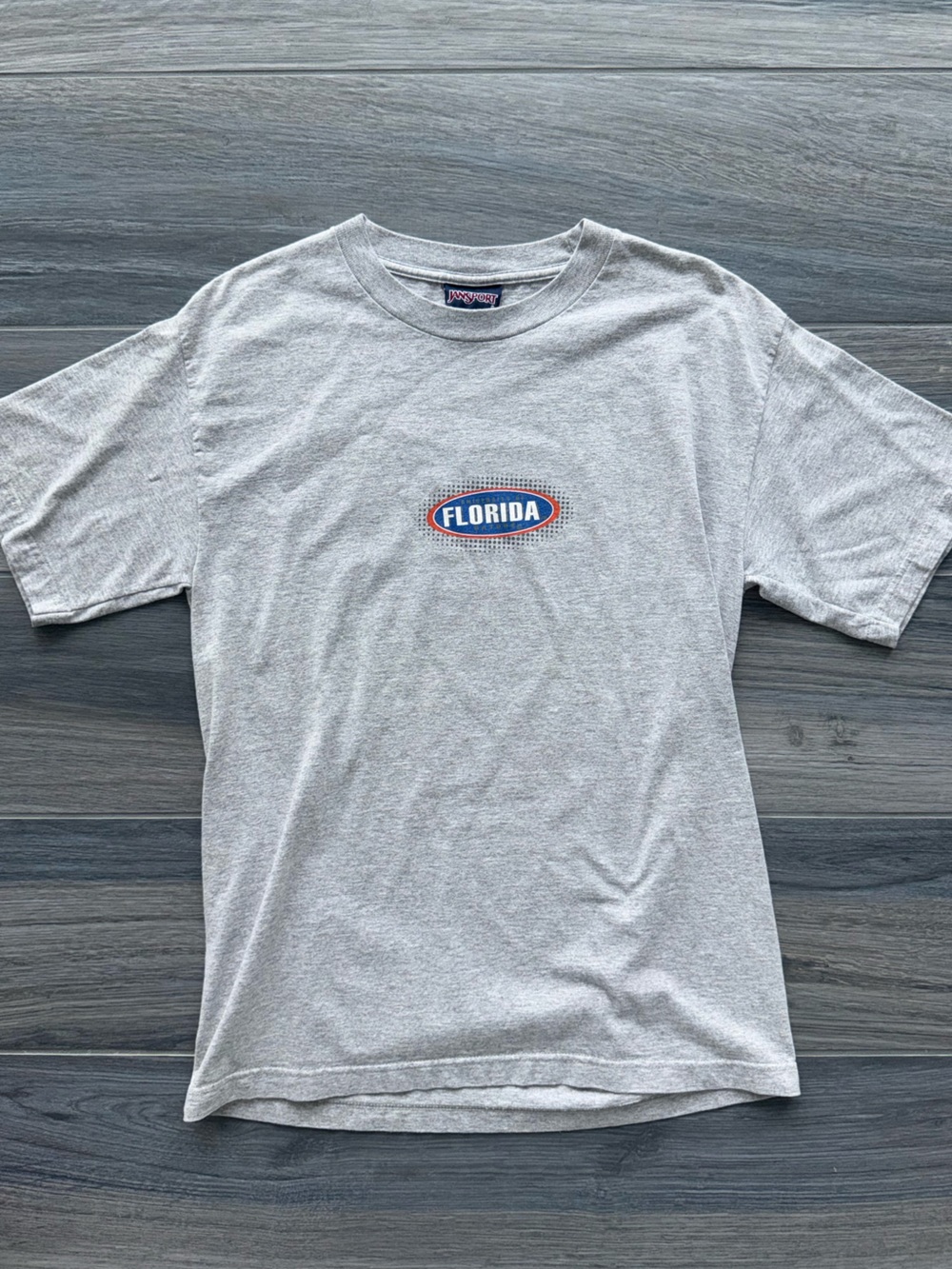 Jansport Light Gray 'Florida' Logo Short Sleeve Tee